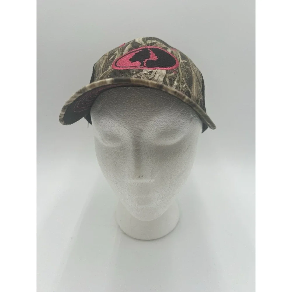 Mossy Oak Pink Camo Mesh Trucker Hat Adjustable Hunting Cap Women's